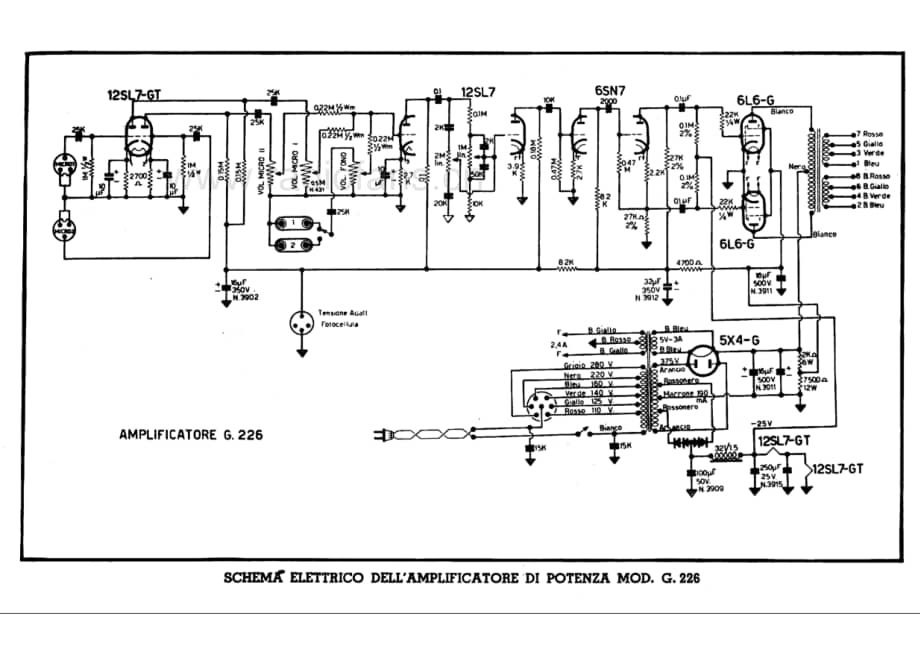 Geloso G226 Amplifier 电路原理图.pdf_第1页