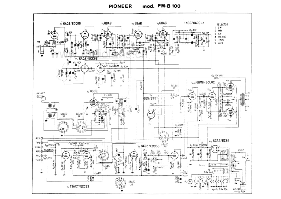 Pioneer FM-B 100 电路原理图.pdf_第1页