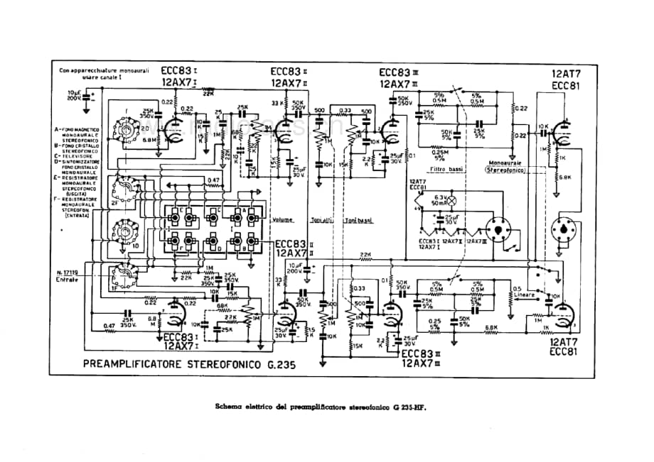 Geloso G235HF Stereo Preamplifier 电路原理图.pdf_第1页