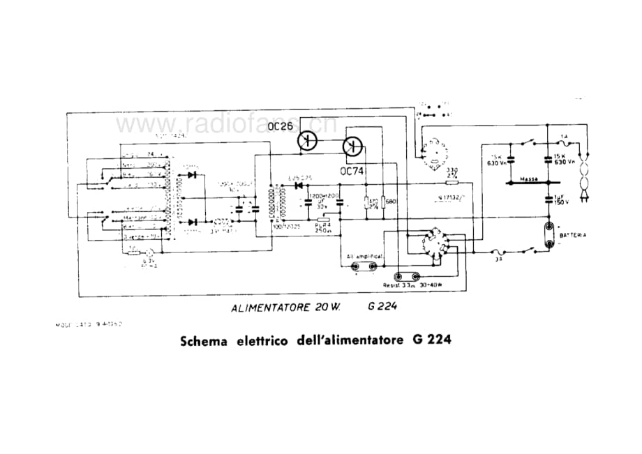 Geloso G224 Power supply 电路原理图.pdf_第1页