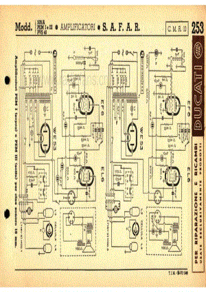 SAFAR 509A PEM I PEM III Amplifier 电路原理图.pdf