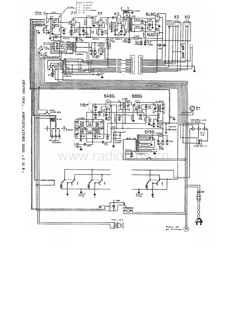 Geloso G33R Amplifier 电路原理图.pdf_第1页