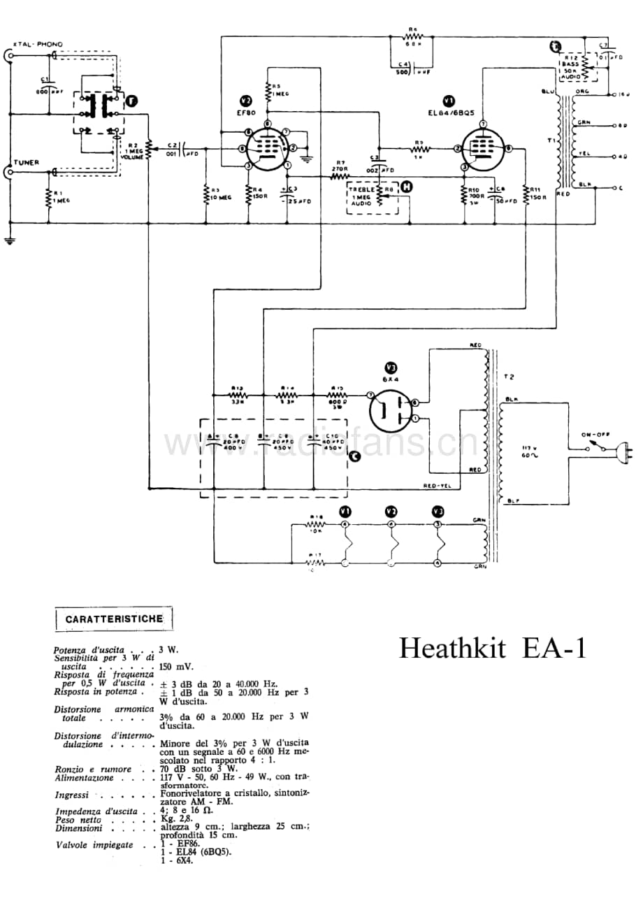 Heathkit EA-1 amplifier 电路原理图.pdf_第1页