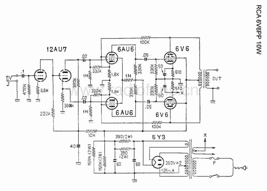 Rca 6V6PP 电路原理图.pdf_第1页