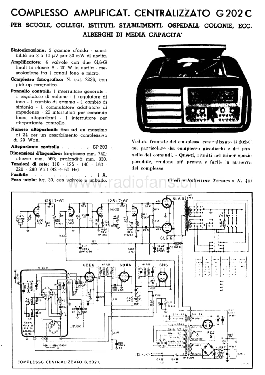 Geloso G202C Amplifier 电路原理图.pdf_第1页