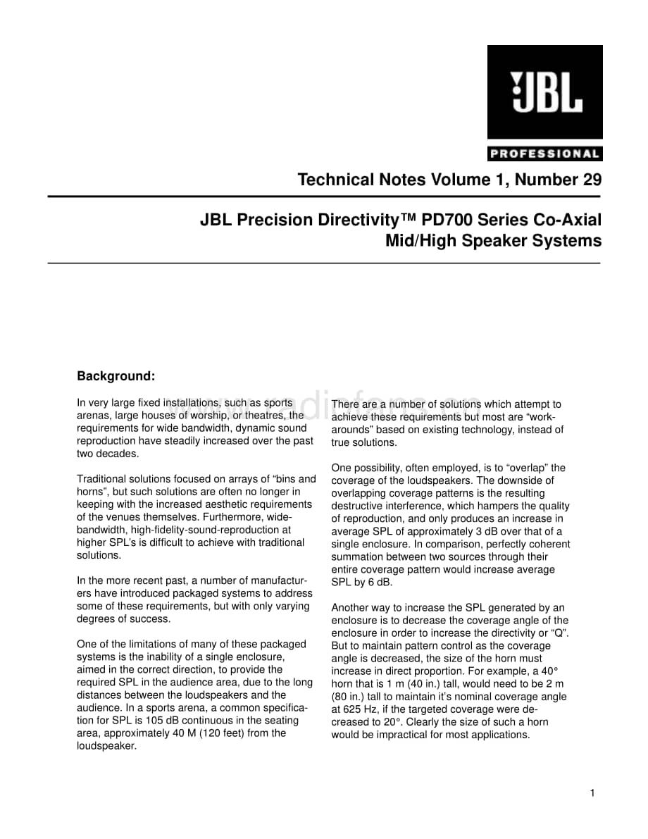 JBL Technical Note - Vol.1, No.29 电路原理图.pdf_第1页