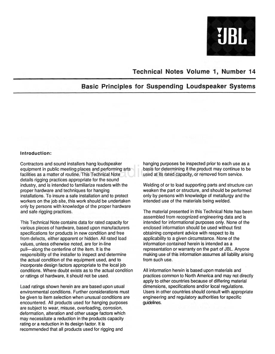JBL Technical Note - Vol.1, No.14 电路原理图.pdf_第1页