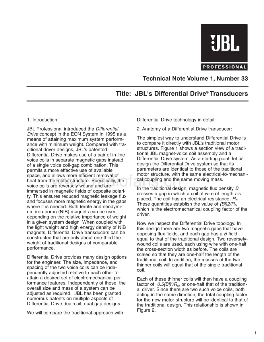JBL Technical Note - Vol.1, No.33 电路原理图.pdf_第1页