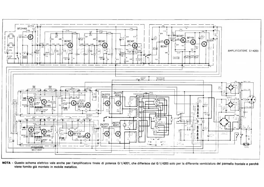 Geloso G1-4203 Amplifier 电路原理图.pdf_第1页
