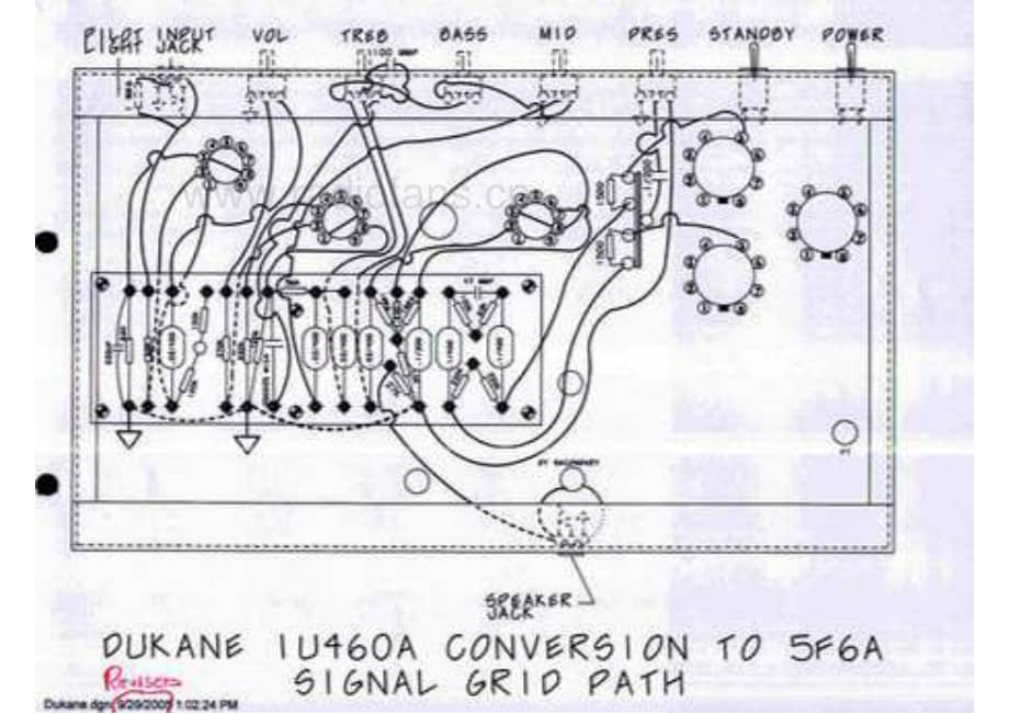 Dukane 1U460 to 5F6A conversion 电路原理图.pdf_第1页