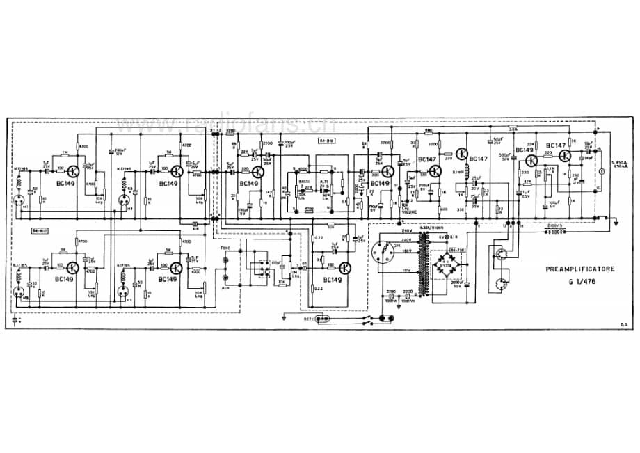 Geloso G1-476 Preamplifier 电路原理图.pdf_第1页