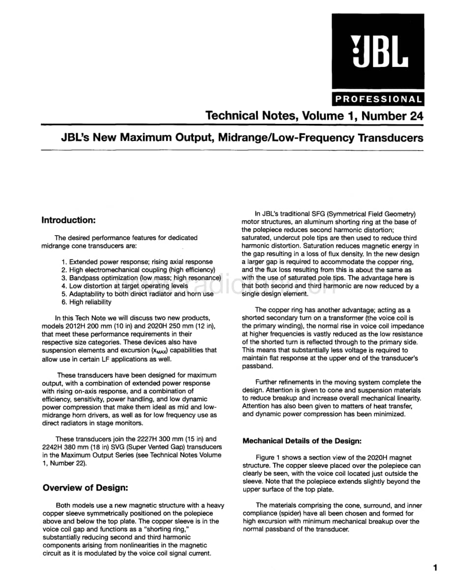 JBL Technical Note - Vol.1, No.24 电路原理图.pdf_第1页