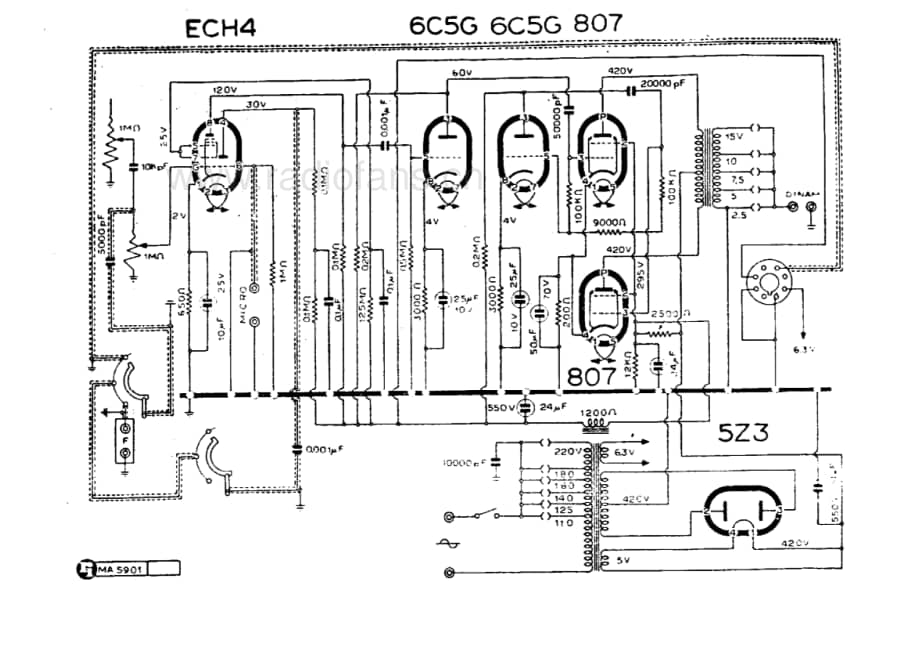 LIAR 25A5 amplifier 电路原理图.pdf_第1页