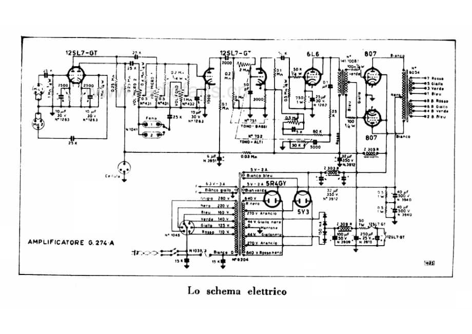 Geloso G274A Amplifier 电路原理图.pdf_第1页