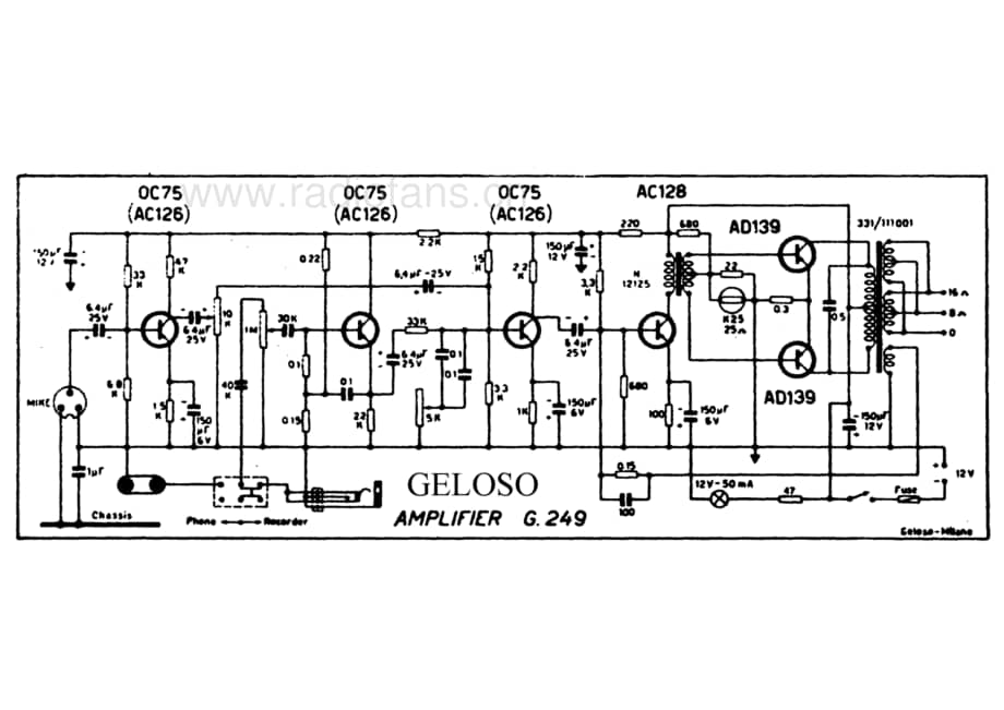 Geloso G249-PA 电路原理图.pdf_第1页