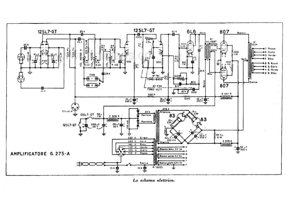 Geloso G275A Amplifier 电路原理图.pdf_第1页
