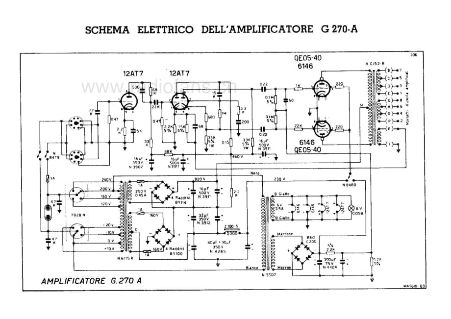 Geloso G270A Amplifier 电路原理图.pdf_第1页