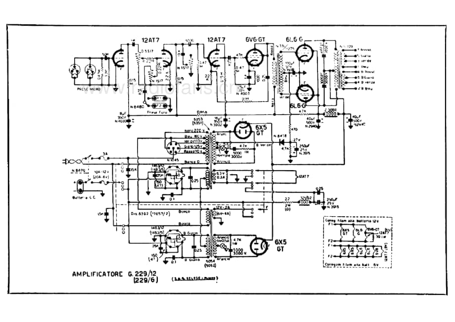 Geloso G229 Amplifier 电路原理图.pdf_第1页
