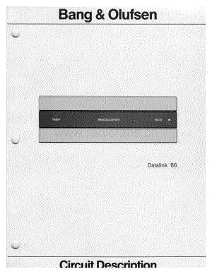B&O_Datalink 86 电路原理图.pdf