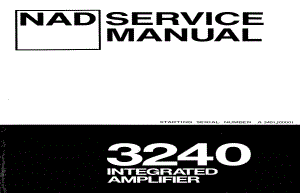 NAD 3240 service manual 电路原理图.pdf