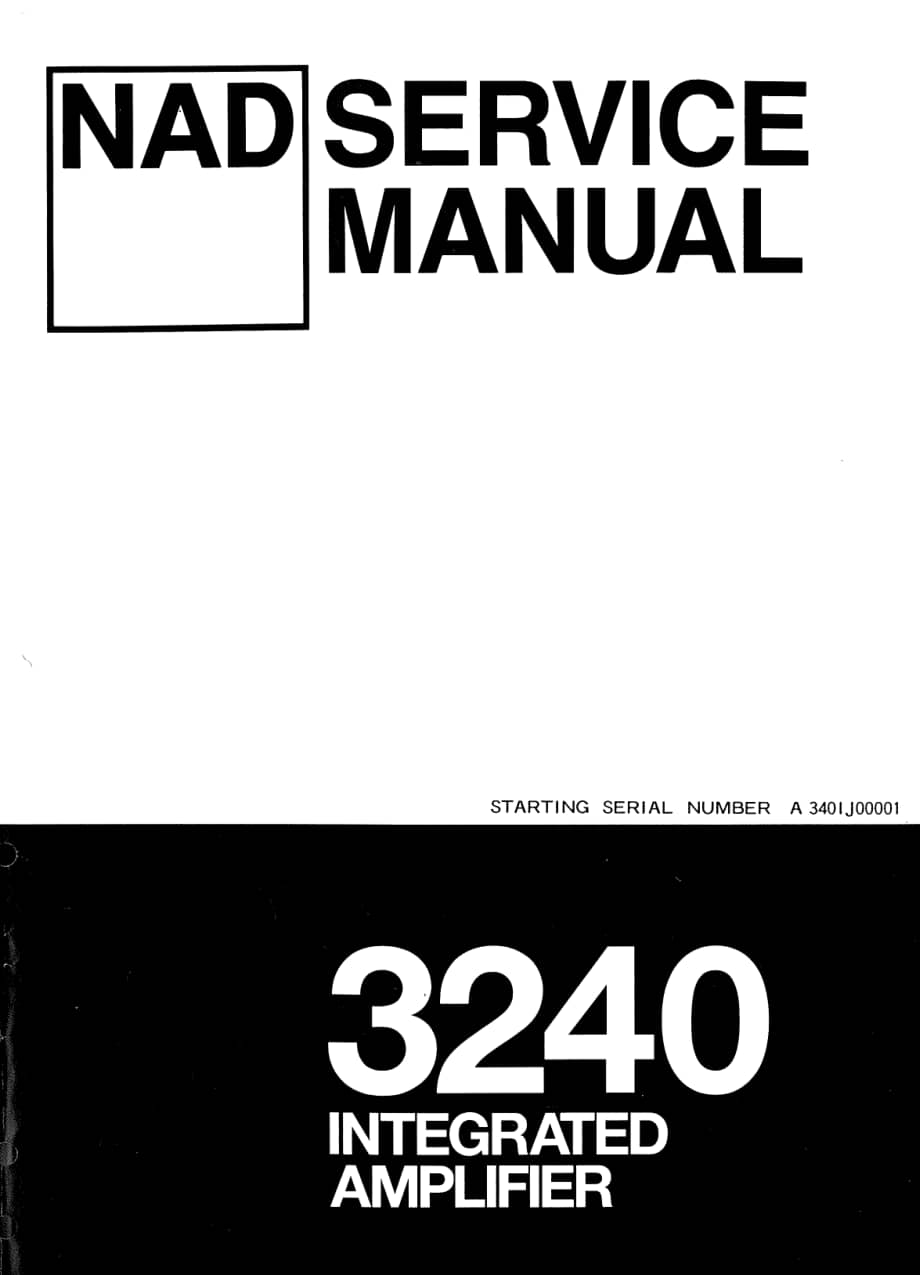 NAD 3240 service manual 电路原理图.pdf_第1页