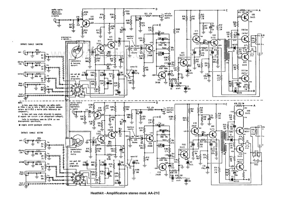 Heathkit AA-21C stereo amplifier 电路原理图.pdf_第1页