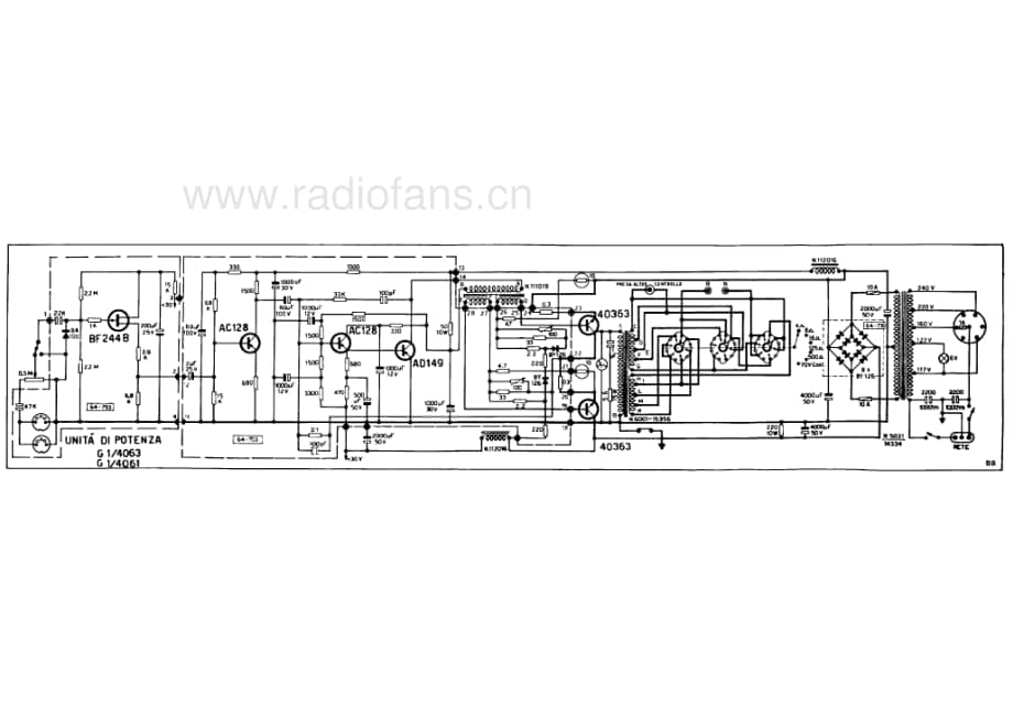 Geloso G1-4061 G1-4063 amplifier 电路原理图.pdf_第1页
