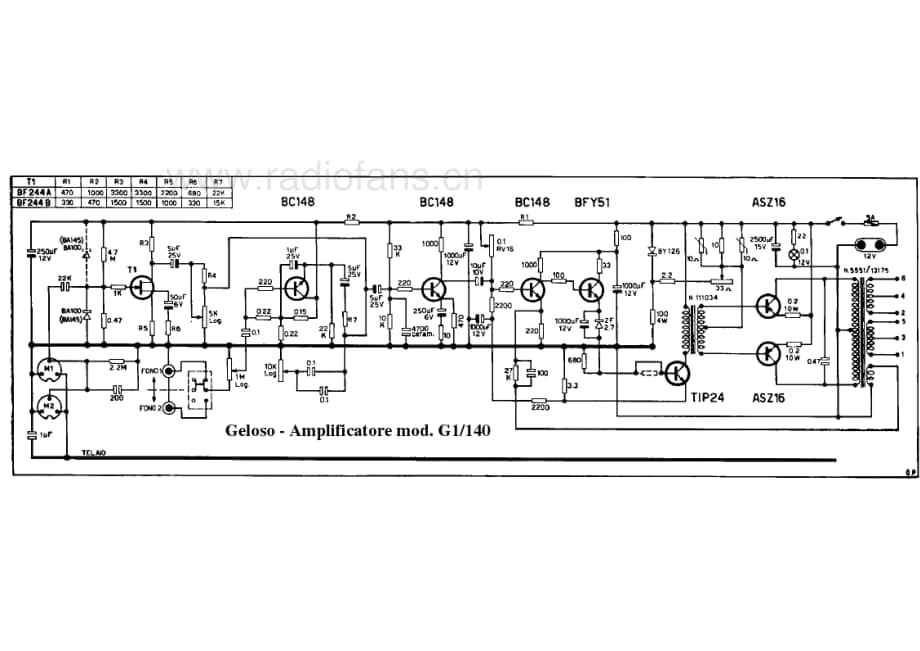 Geloso G1-140 amplifier 电路原理图.pdf_第1页