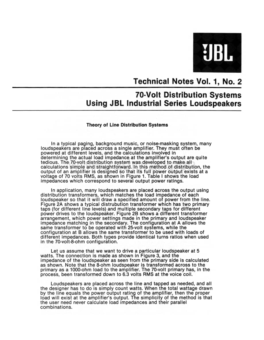 JBL Technical Note - Vol.1, No.2 电路原理图.pdf_第1页
