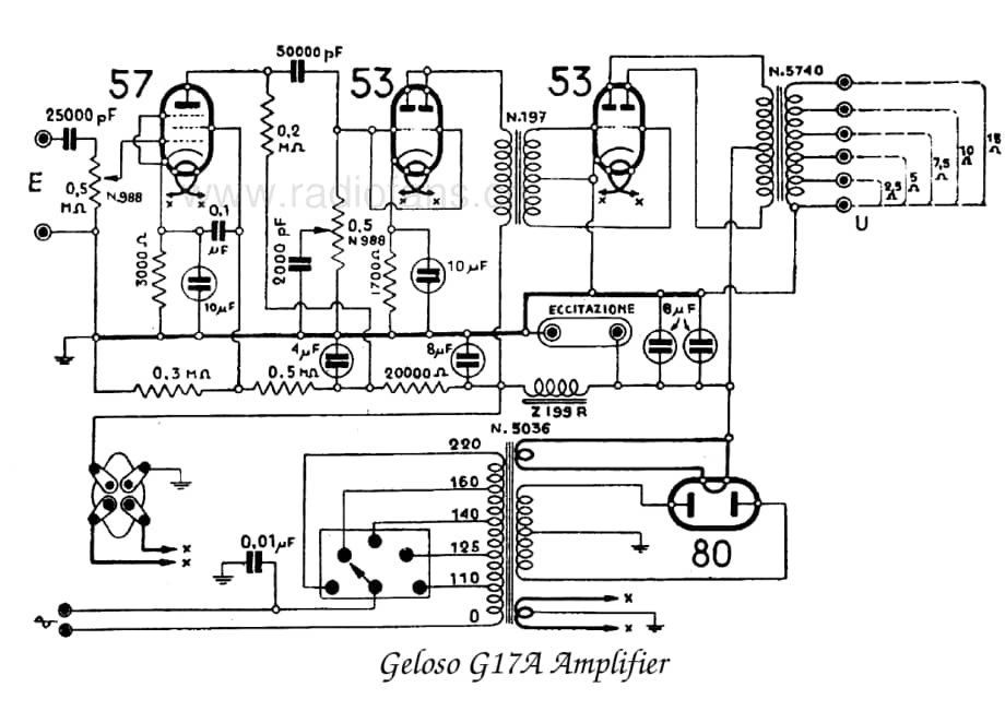 Geloso G17A Amplifier 电路原理图.pdf_第1页
