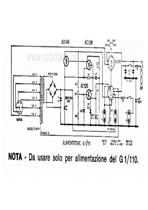 Geloso G1-111 Power supply 电路原理图.pdf