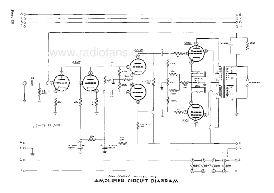 Heathkit W2 amp 电路原理图.pdf_第1页