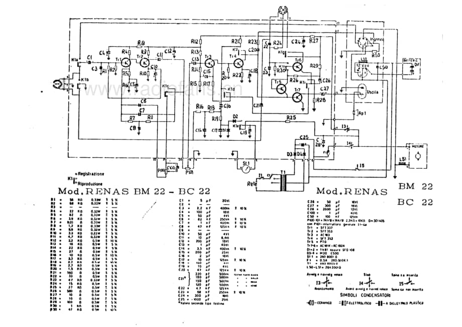 Lesa Renas BM22 BC22 recorder 电路原理图.pdf_第1页