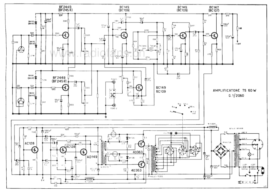 Geloso G1-2060 Amplifier 电路原理图.pdf_第1页