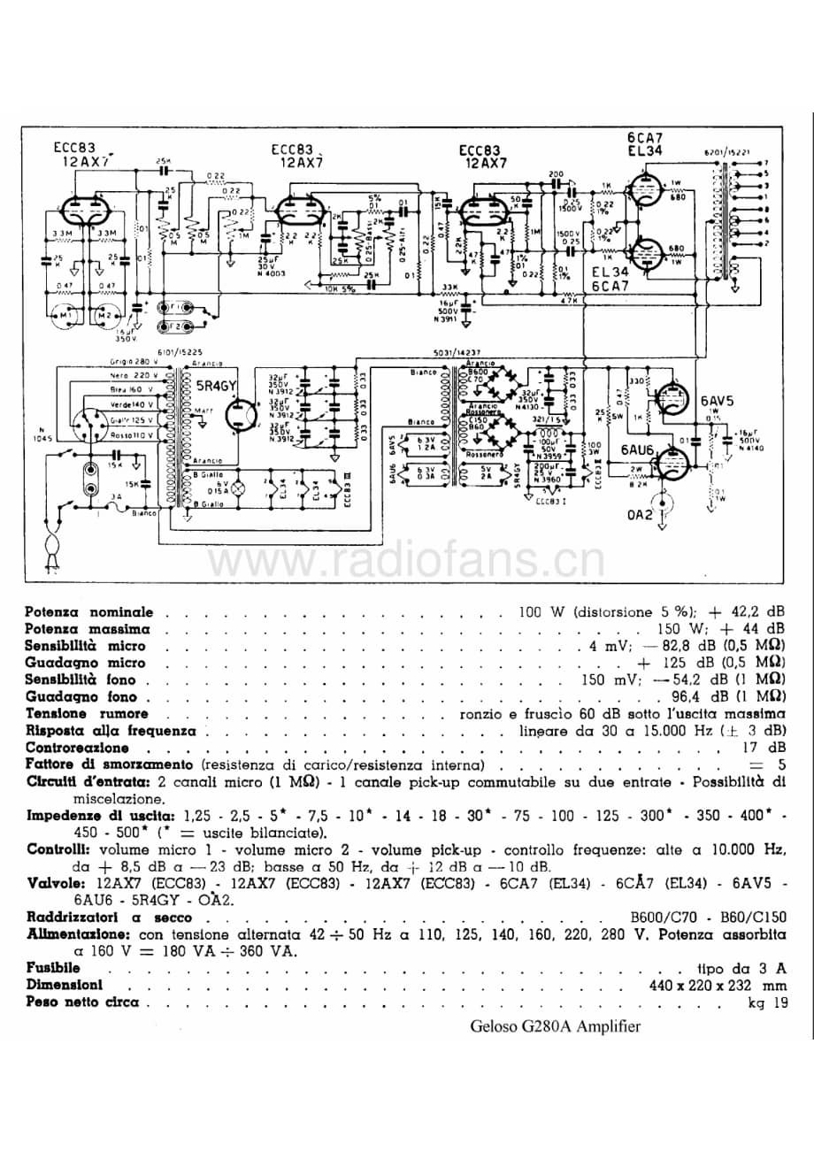 Geloso G280A Amplifier 电路原理图.pdf_第1页