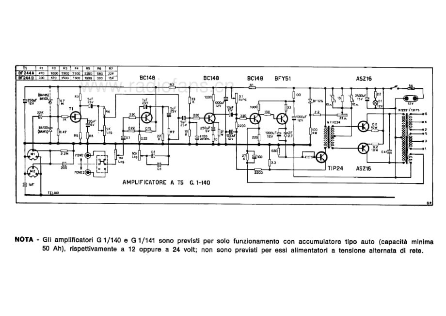 Geloso G1-140 Amplifier_2 电路原理图.pdf_第1页