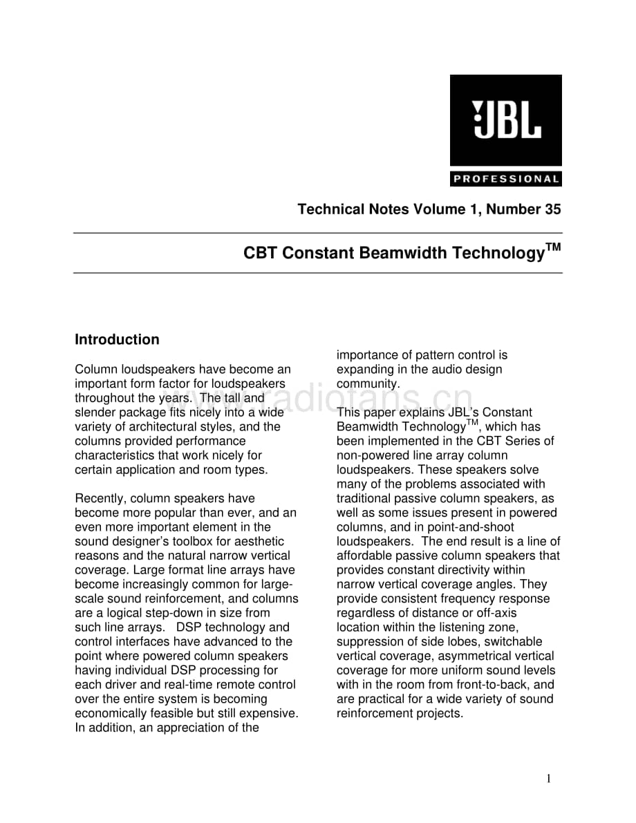 JBL Technical Note - Vol.1, No.35 电路原理图.pdf_第1页