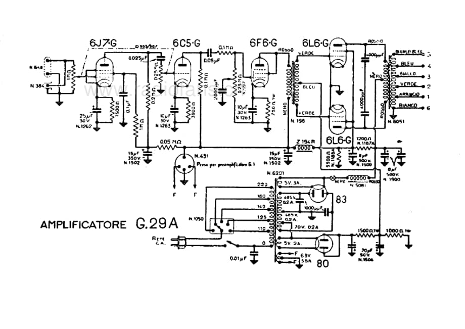 Geloso G29A Amplifier 电路原理图.pdf_第1页
