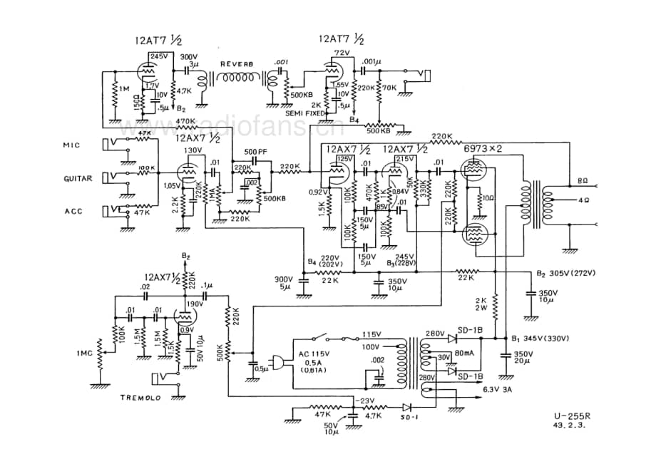 Unicord U-255R 电路原理图.pdf_第1页