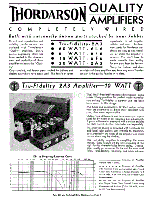 Thordarson Quality amplifiers 电路原理图.pdf