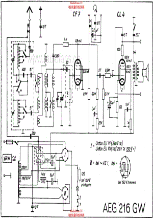 AEG 216GW 电路原理图.pdf
