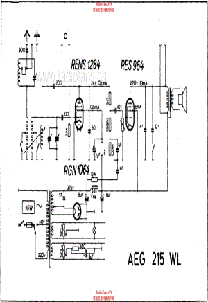 AEG 215WL 电路原理图.pdf