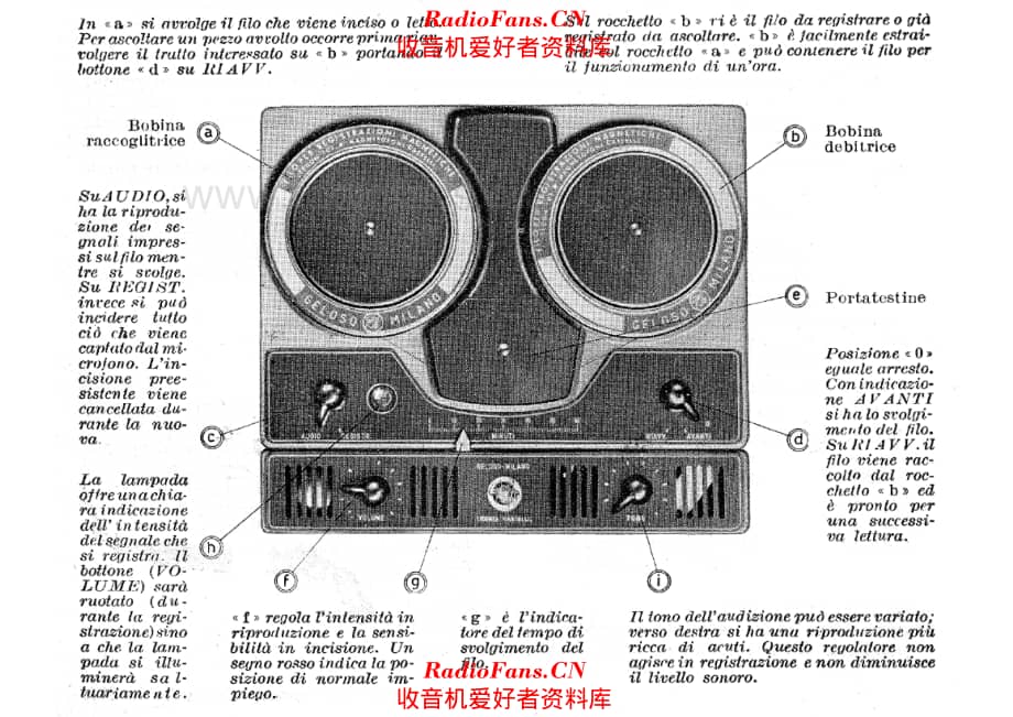 Geloso G242-M Wire Recorder instructions 电路原理图.pdf_第1页