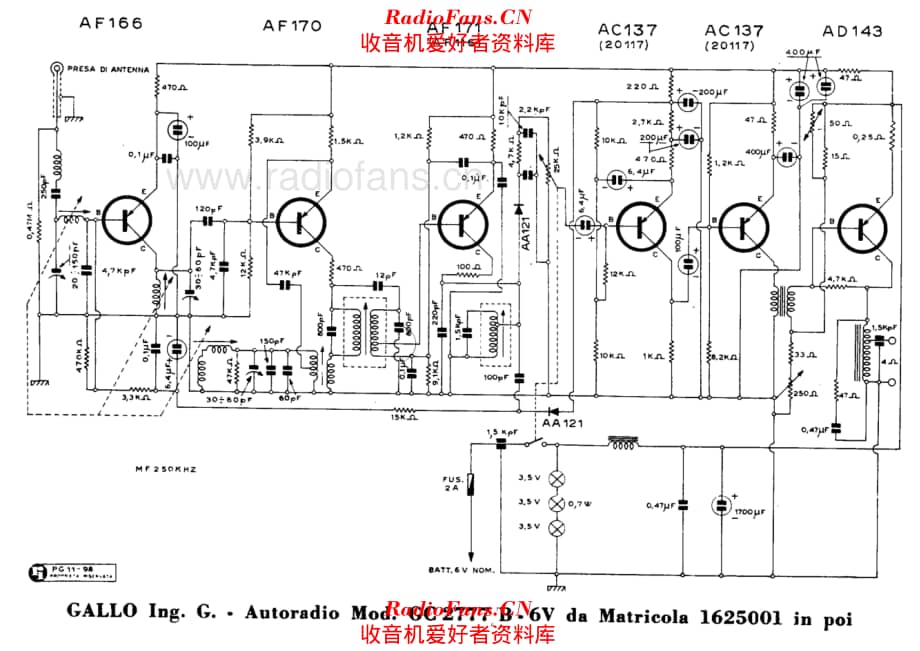 Gallo car radio GC2777B (from serial number 1625001) 电路原理图.pdf_第1页