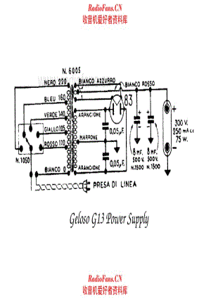 Geloso G13 Power supply 电路原理图.pdf