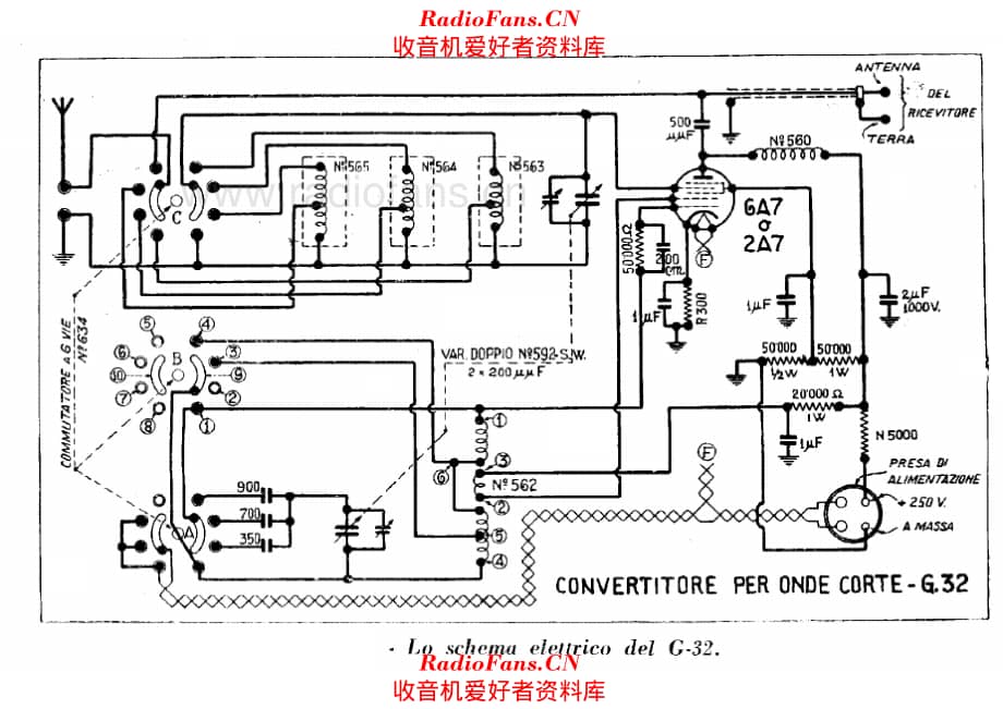Geloso G32 Short Wave Converter 电路原理图.pdf_第1页