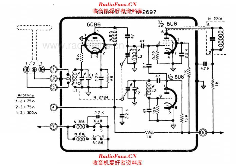 Geloso 2697 RF unit 电路原理图.pdf_第1页