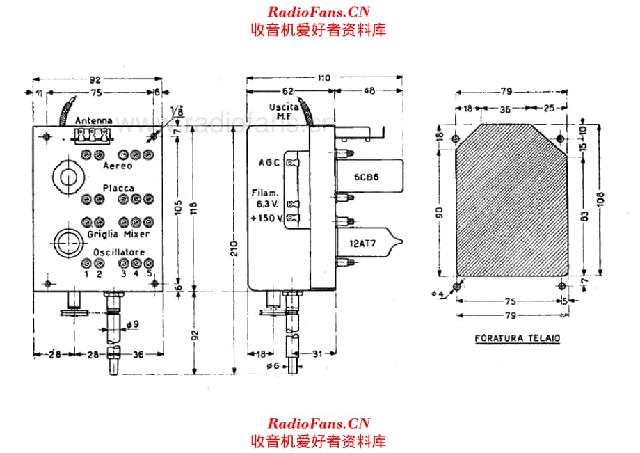 Geloso 7841 Tuner assembly 电路原理图.pdf_第1页
