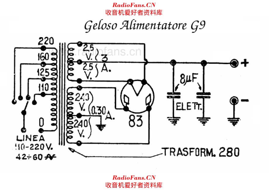 Geloso G9 power supply 电路原理图.pdf_第1页