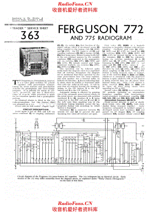 Ferguson 772 电路原理图.pdf